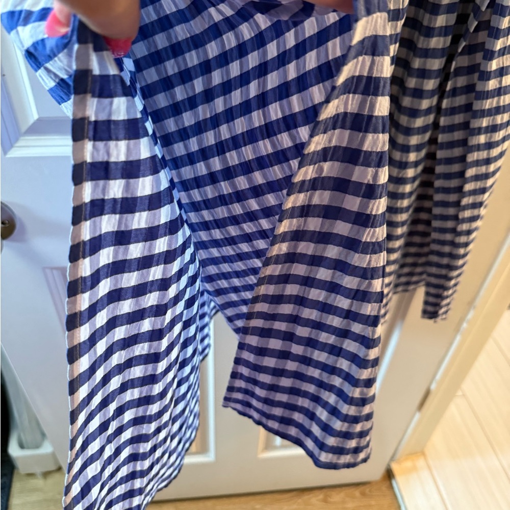 Universal Thread Blue and White Gingham Smocked Maxi Skirt - Picture 3 of 4